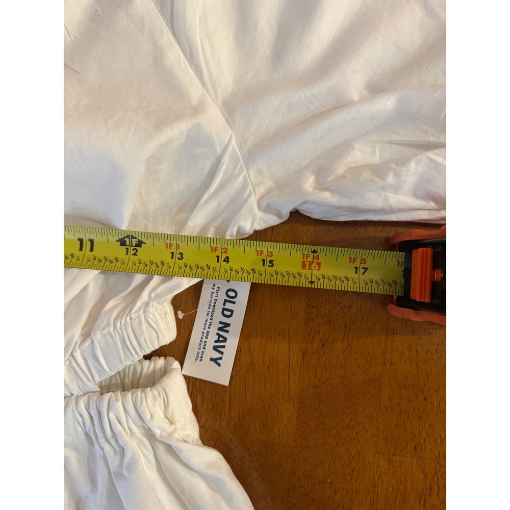 NWT Old Navy Women's White 100% Cotton Puff Sleeve Cut-Out Mini Dress Size Small - Picture 10 of 12